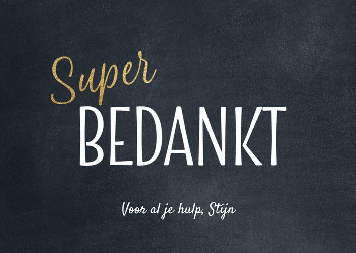 Bedankt kaart | Luckz | Lief