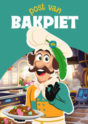 Post Van Bakpiet Illustratie Sinterklaas Kaart