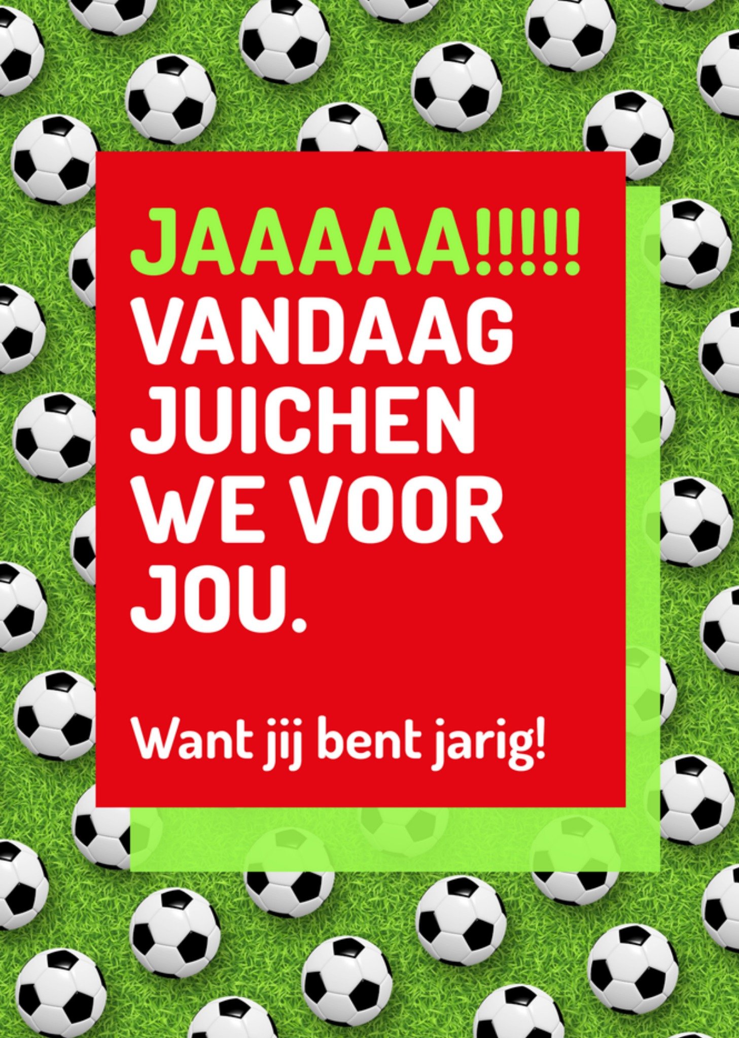 Verjaardagskaart voetbal Kaart Love Repeat