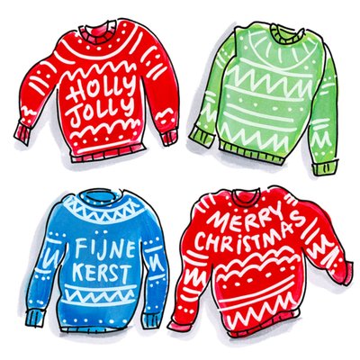 Blond Amsterdam | Kerstkaart | Kersttruien