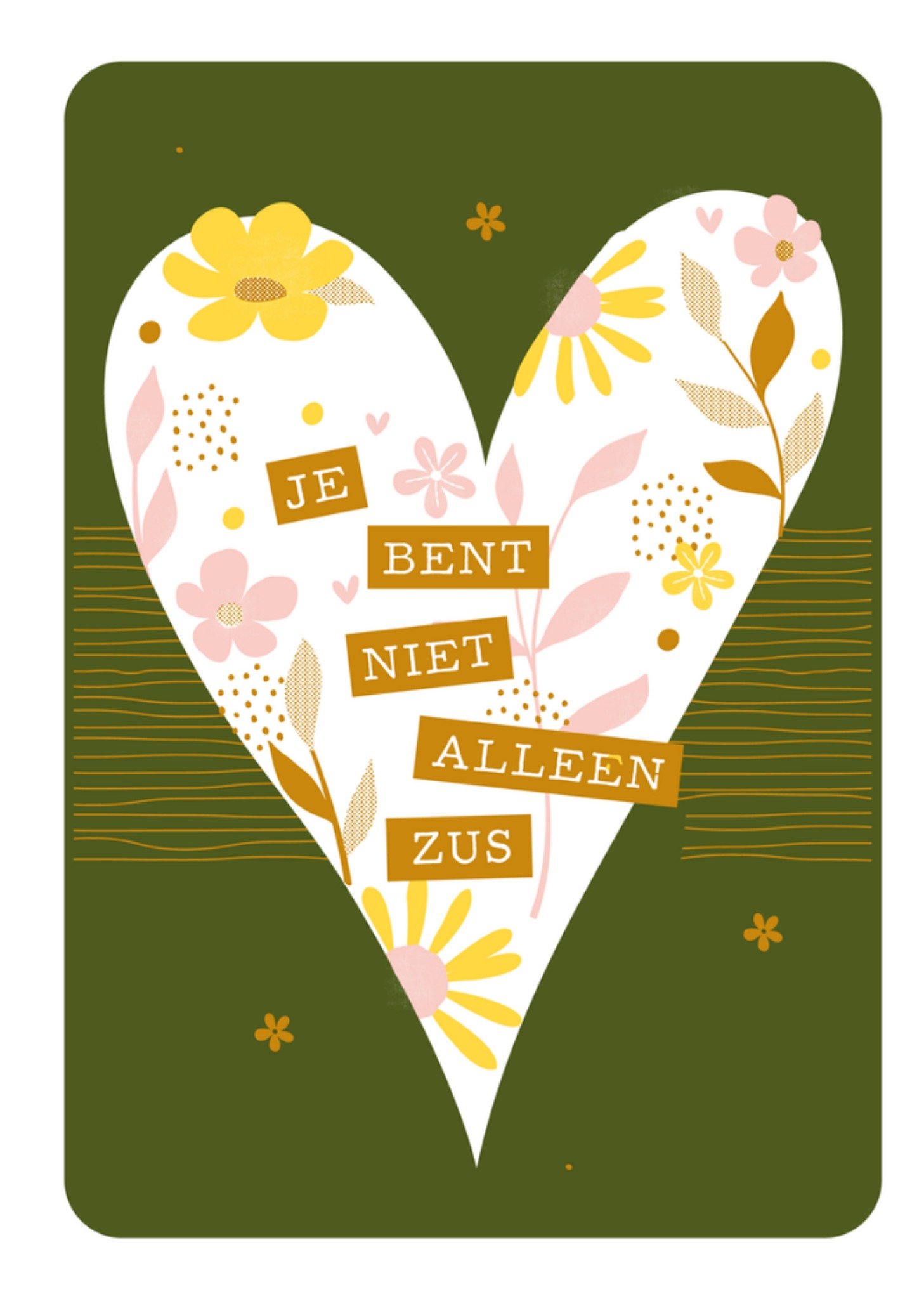 Sterkte kaart zus niet alleen Kaart Paperclip