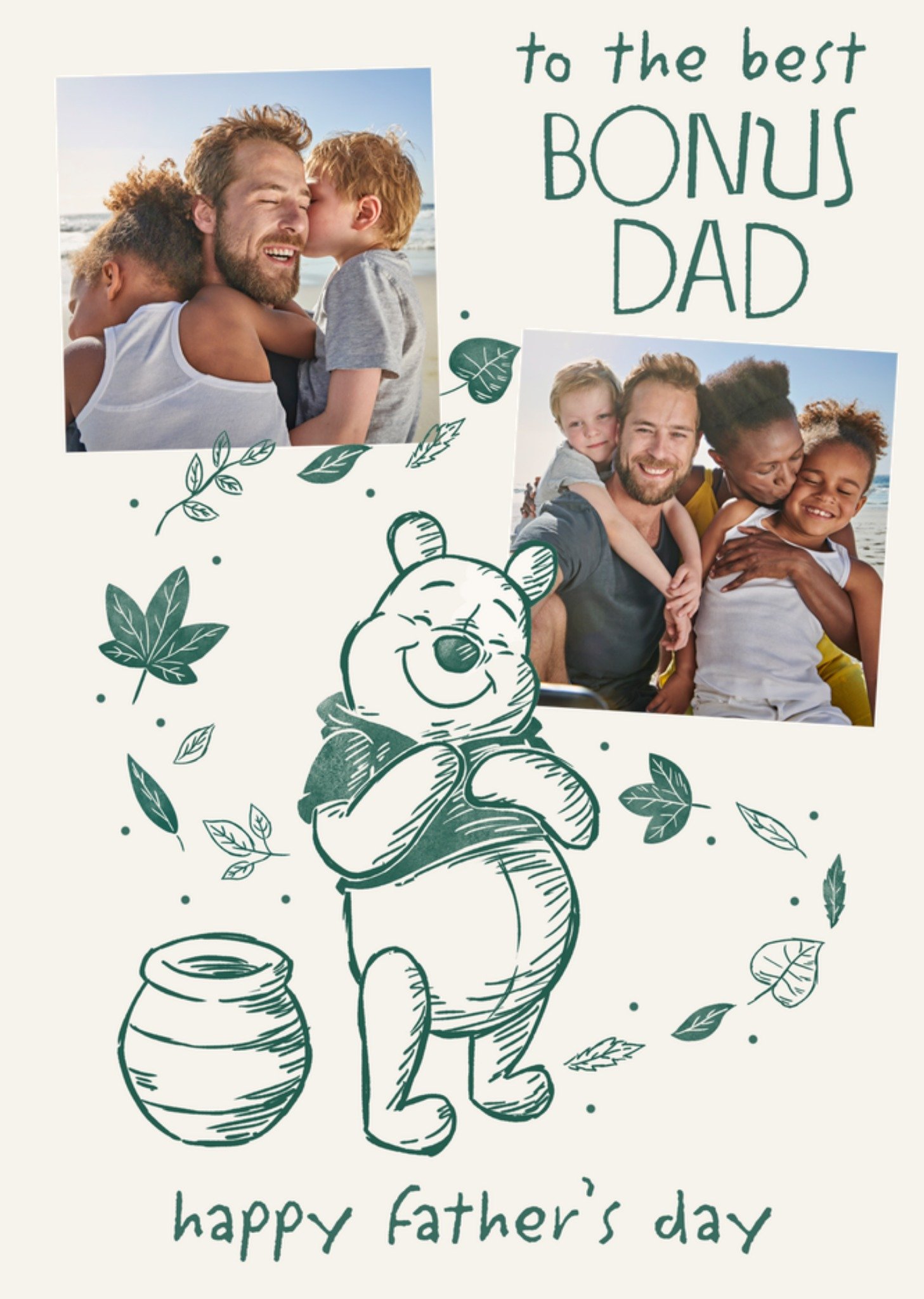 Vaderdagkaart Winnie the Pooh To the best Bonus Dad Kaart Disney