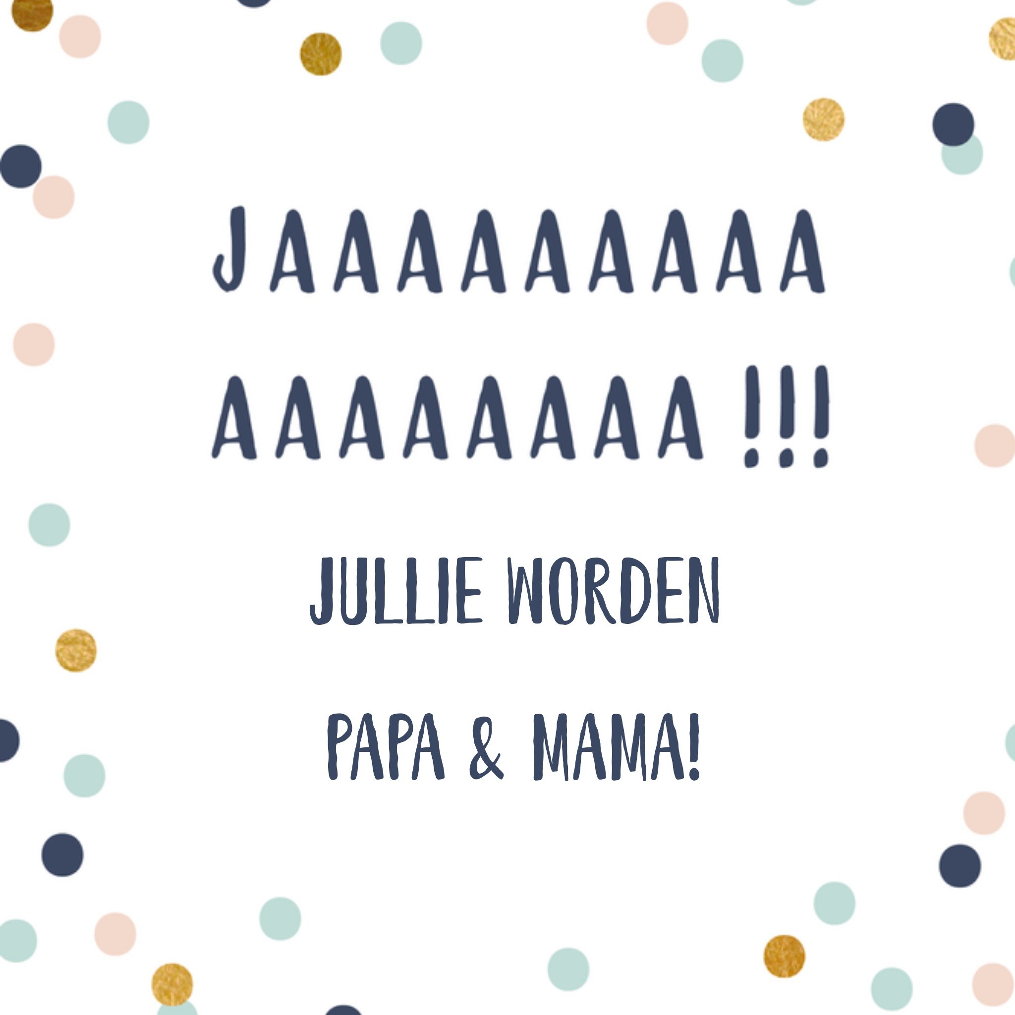 Greetz Zwangerschapskaart Lief Vierkant