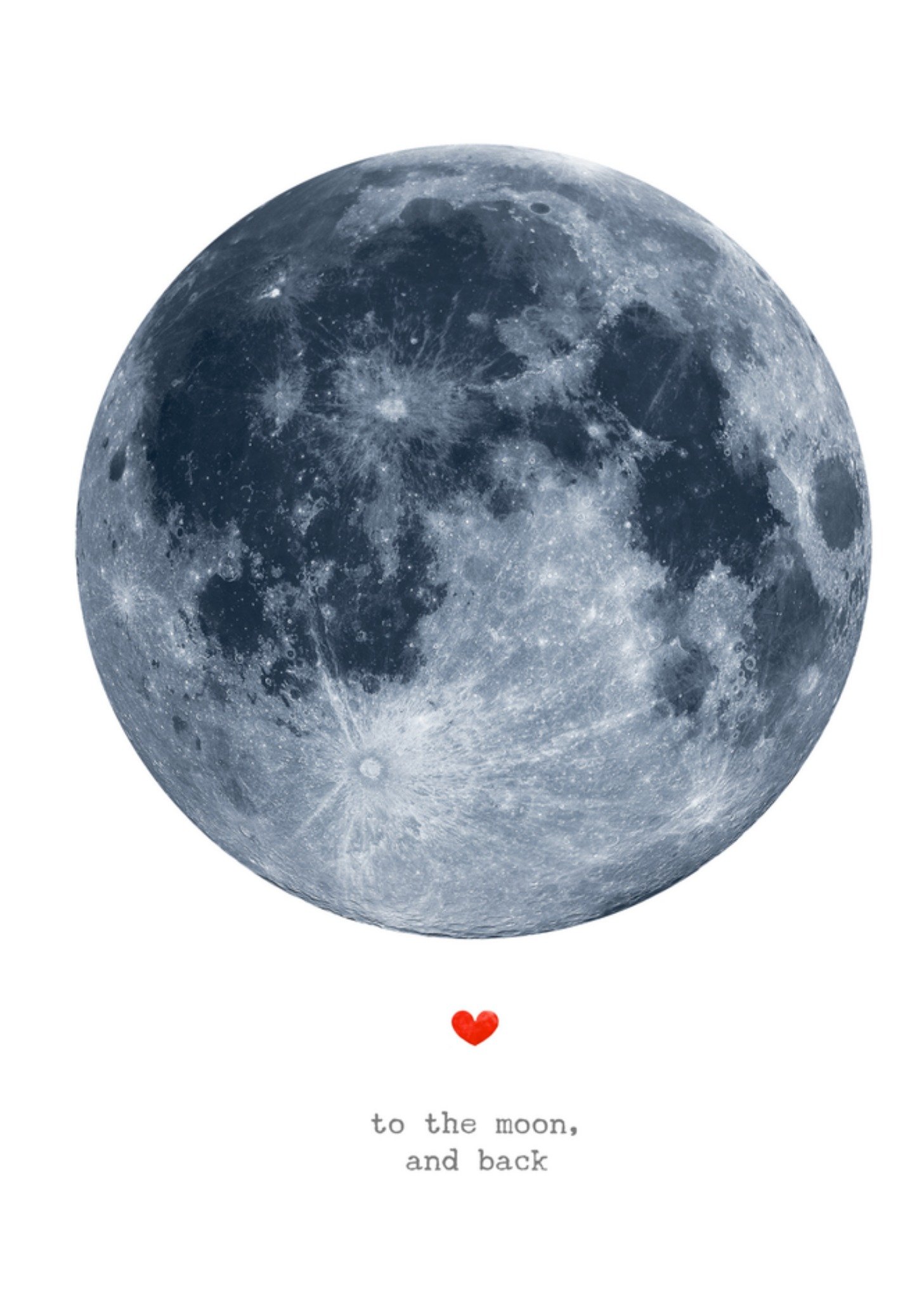 Valentijnskaart Moon Kaart Bright Spot