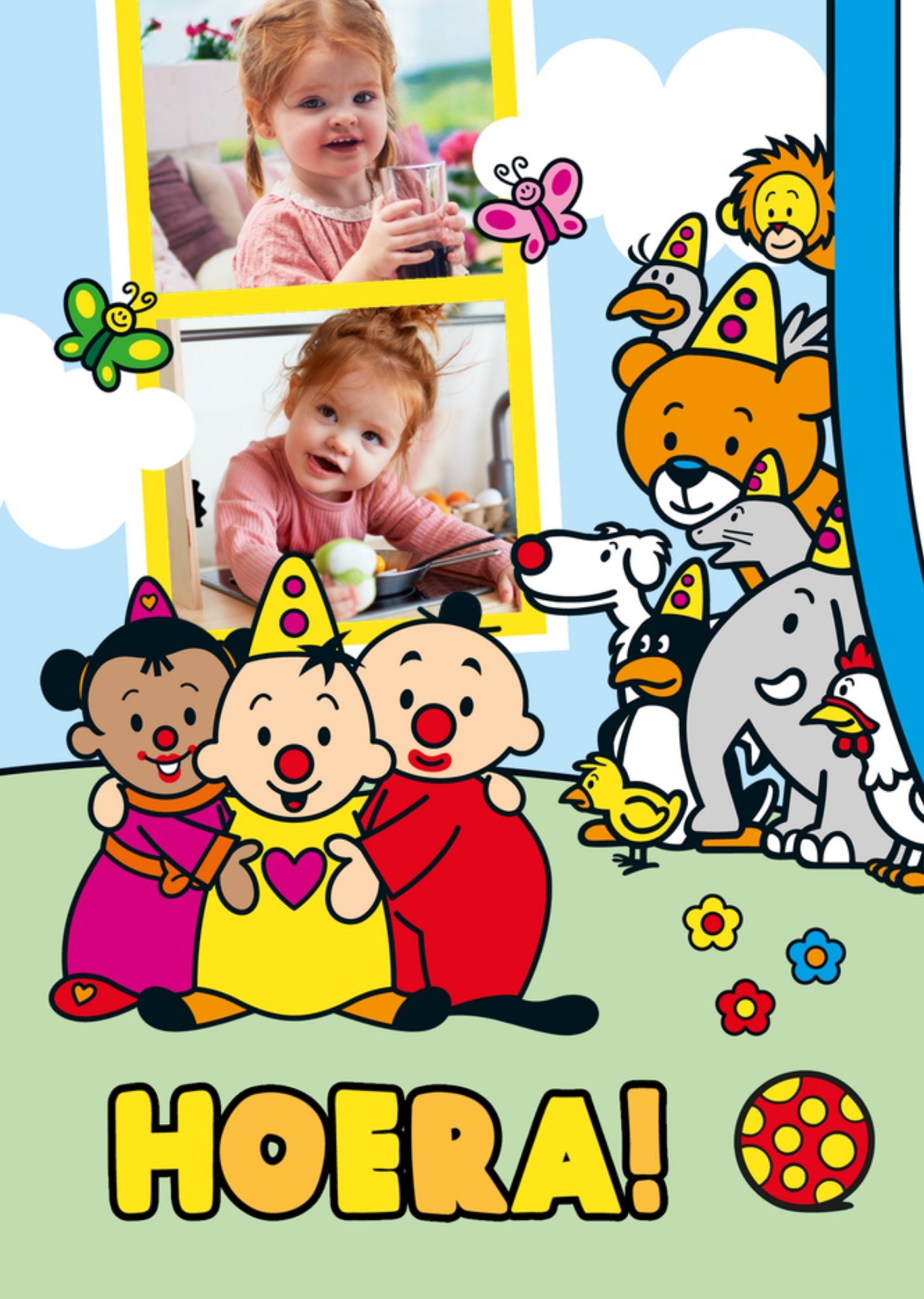 Verjaardagskaart Hoera Met fotos Kaart Bumba