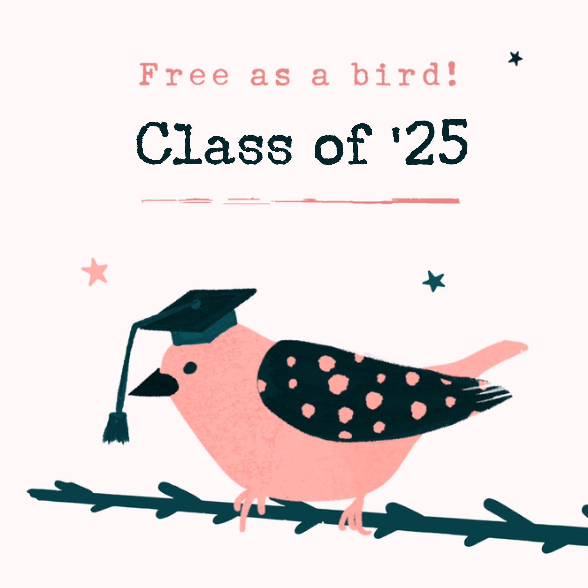 Greetz Examen Uitnodiging Vogel Vierkant