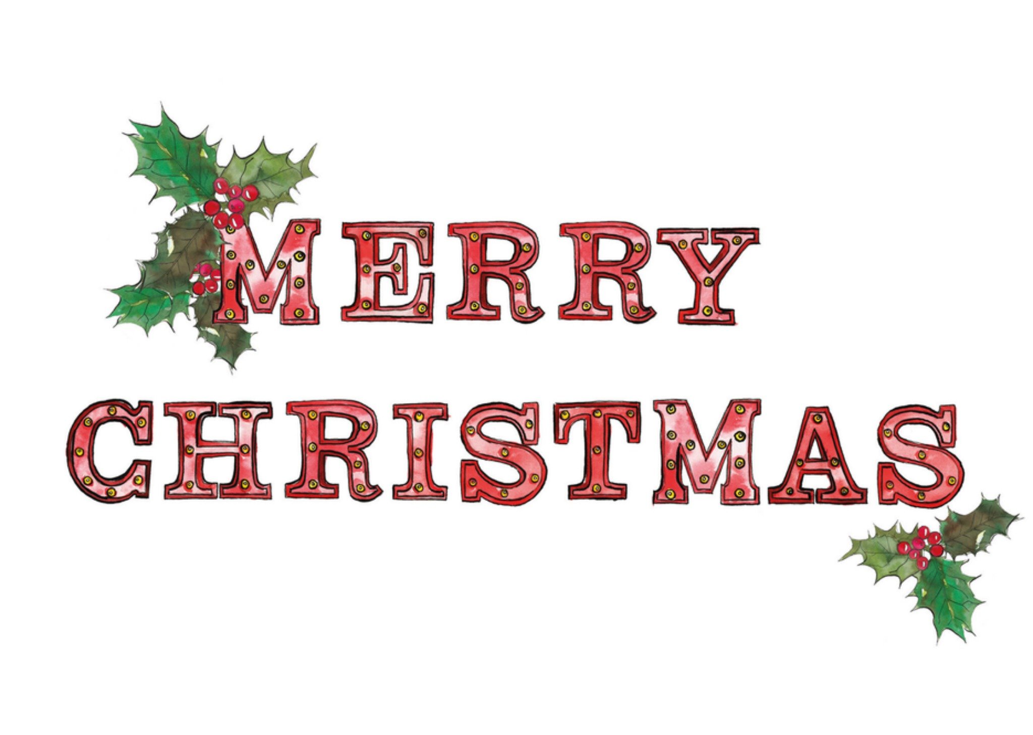 Kerstkaart Marie Bodie Mistletoe Marie Bodié