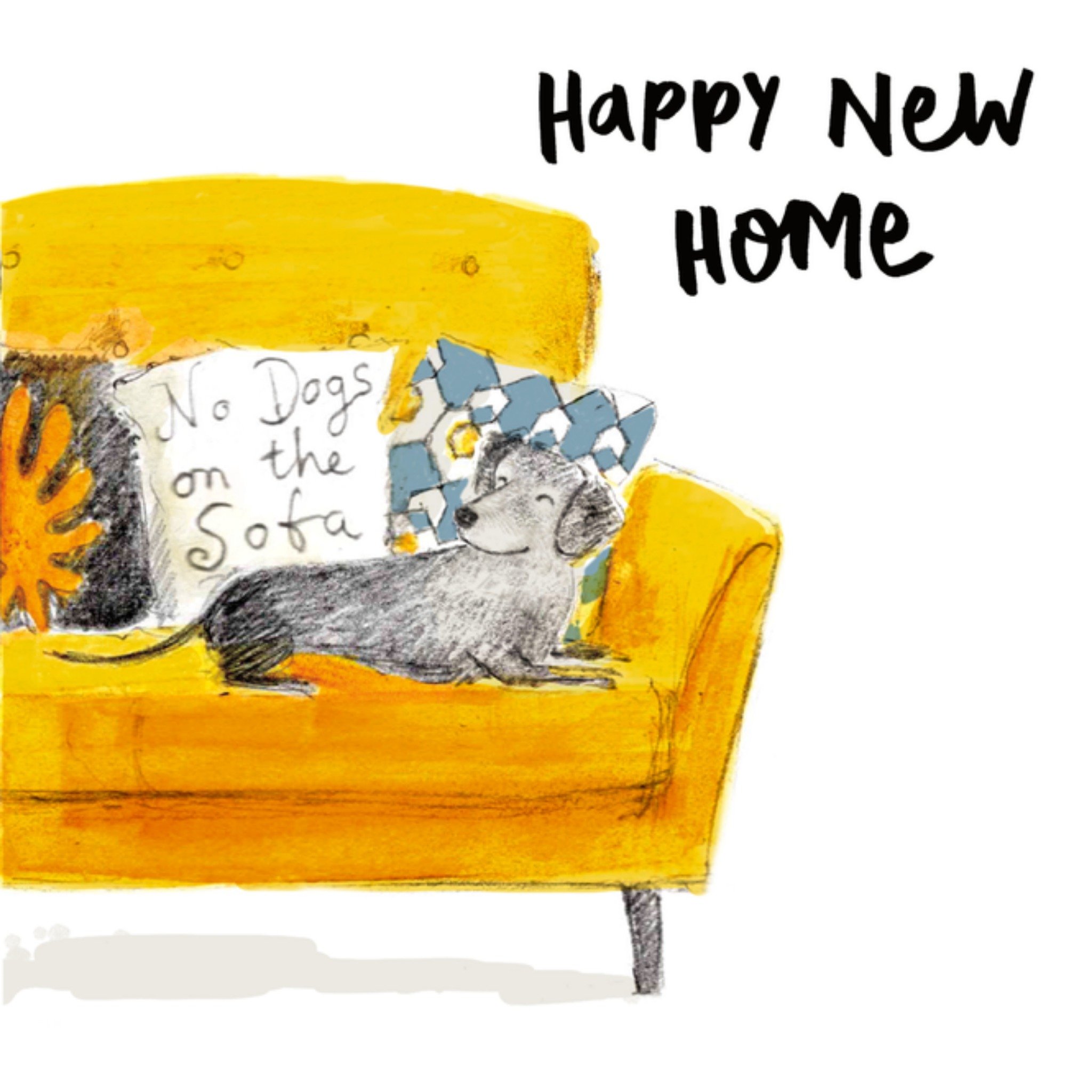 Nieuw huis Hondje Vierkante Kaart UK Greetings