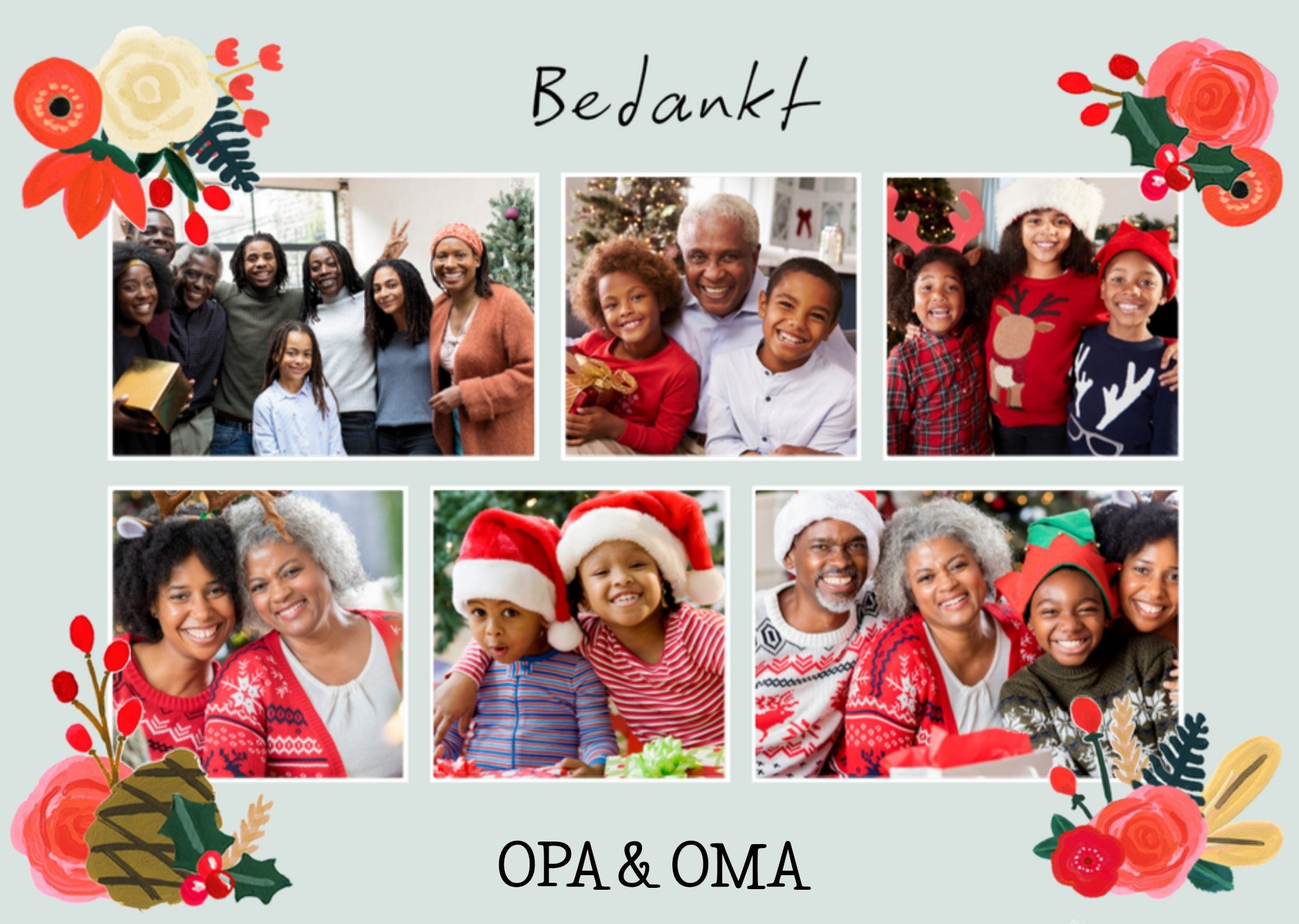Greetz Kerstkaart Grootouders Foto Standard Card
