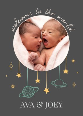Greetz | Geboortekaart | Welcome to the world | Tweeling