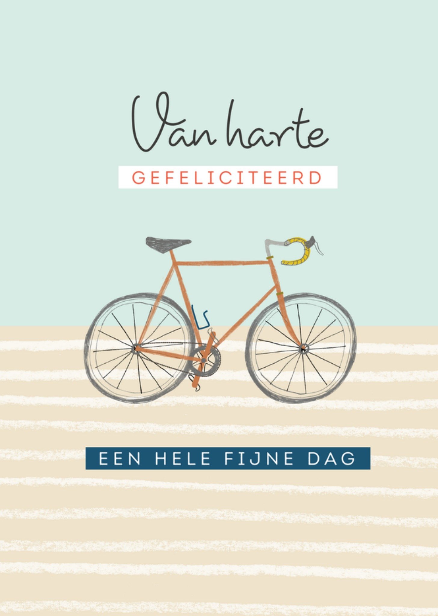 Verjaardagskaart Fiets Kaart TMS