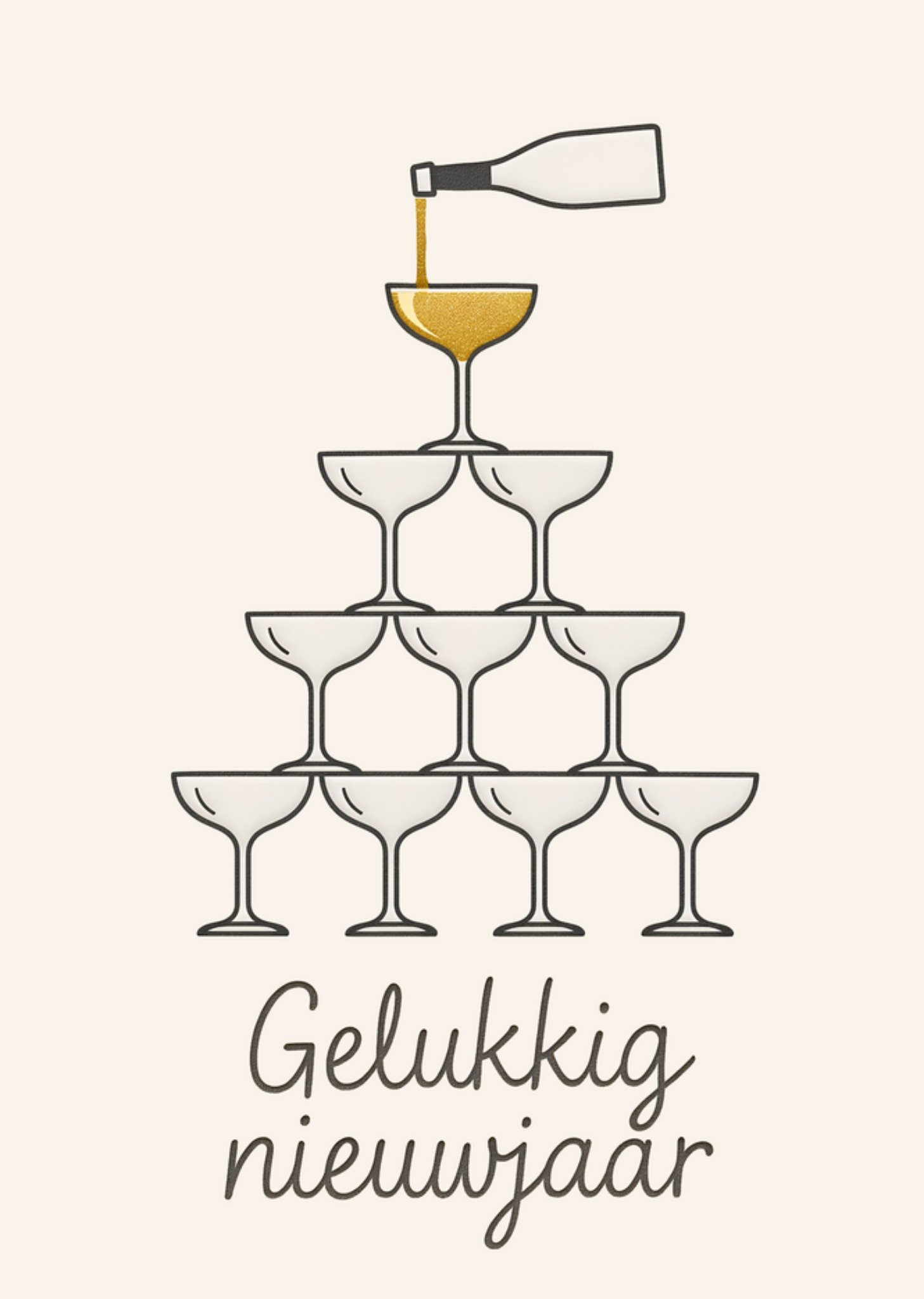 Greetz Nieuwjaarskaart Gelukkig nieuwjaar Standard Card