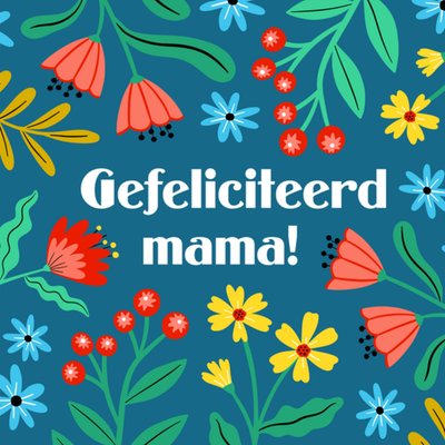 Greetz | Verjaardagskaart | mama | bloemen