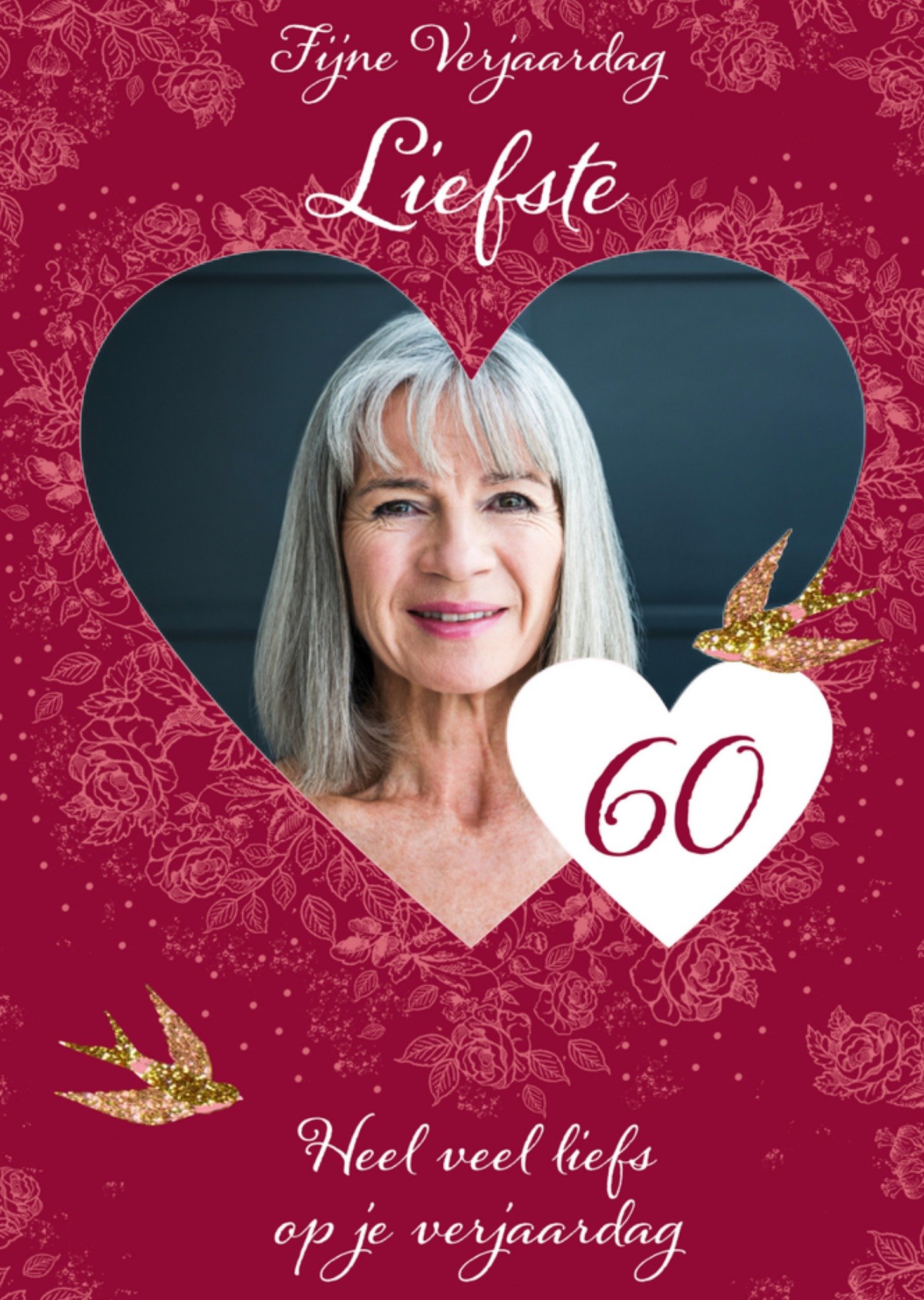 Verjaardagskaart foto 60 jaar Kaart Paperlink