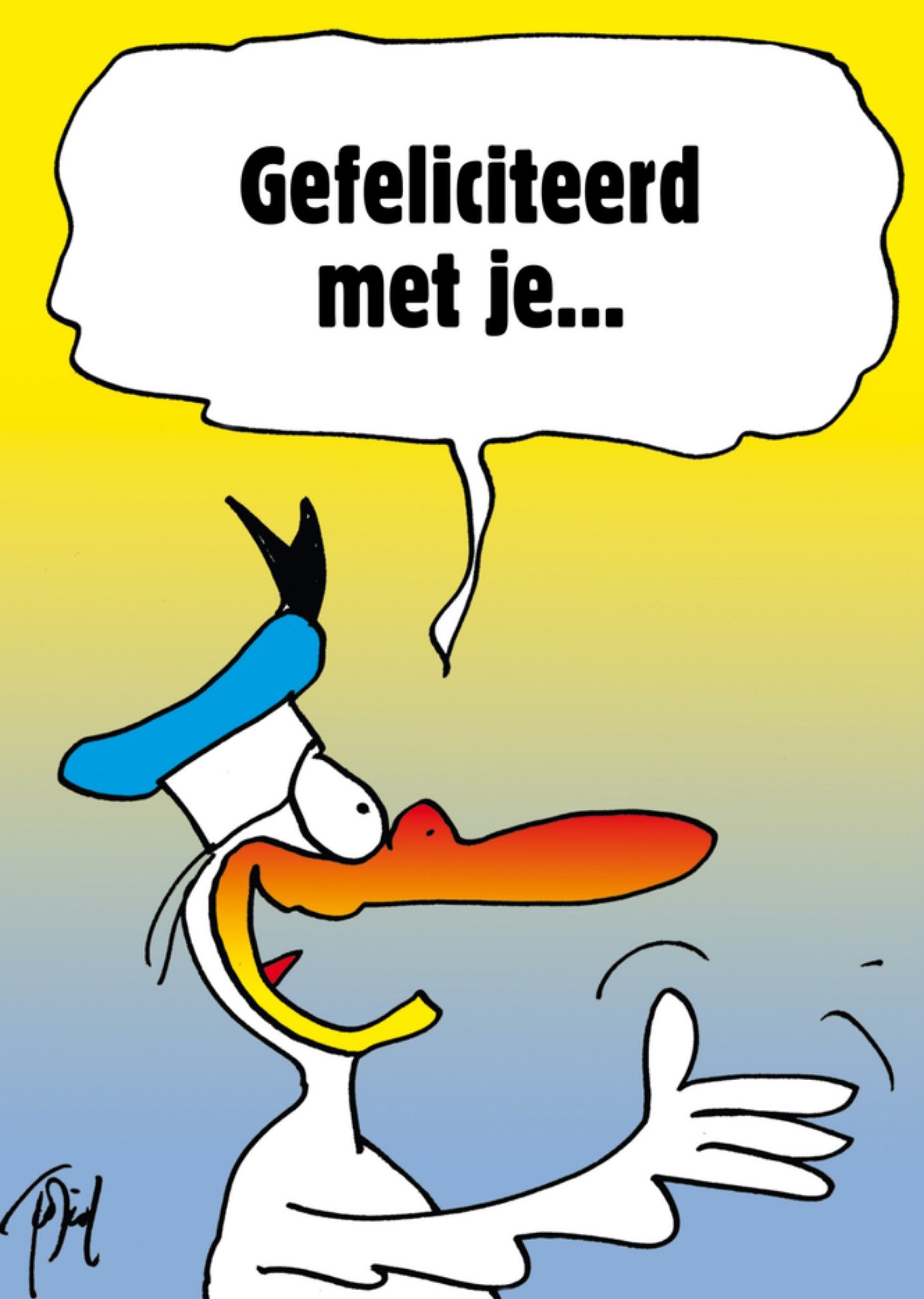 Nieuwe woning kaart eend illustratie Kaart TMS