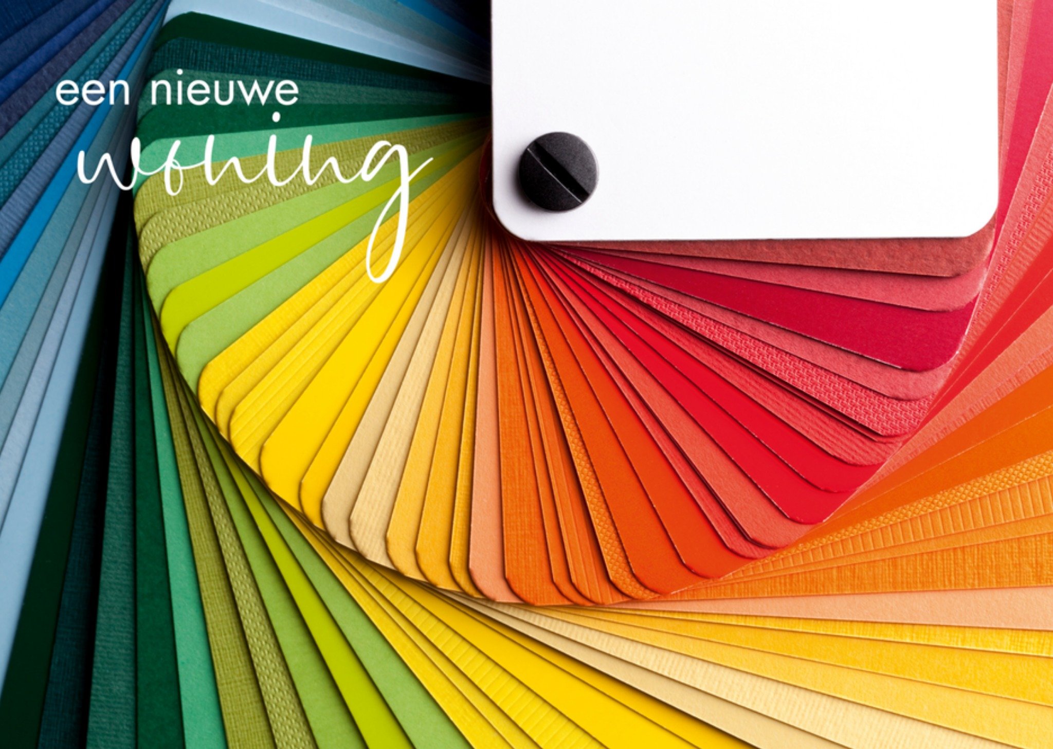 Nieuwe woning kaart kleurpallet Paperclip