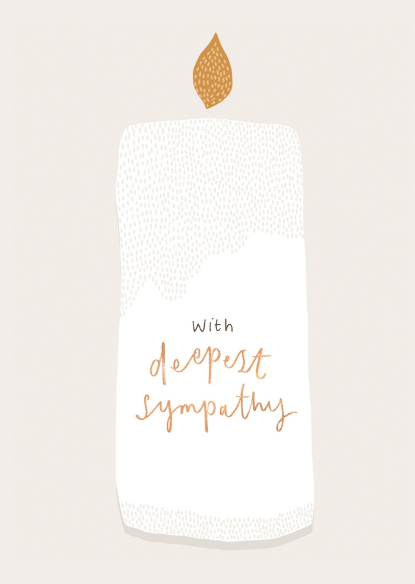 Condoleancekaart kaarsje Greetz