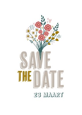 Greetz | Save the date | bloemen | datum