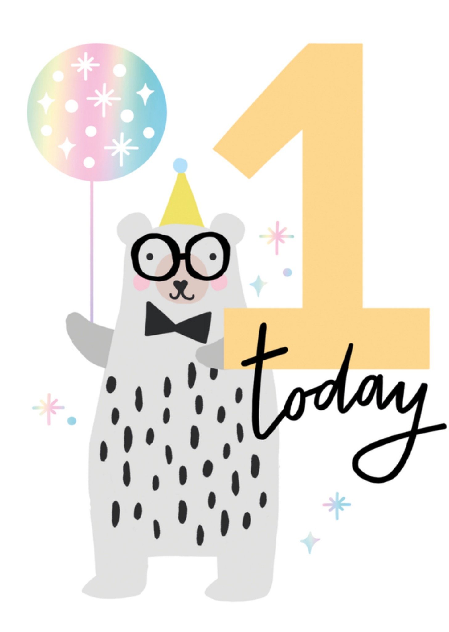 Verjaardagskaart 1 jaar Kaart Sadler Jones