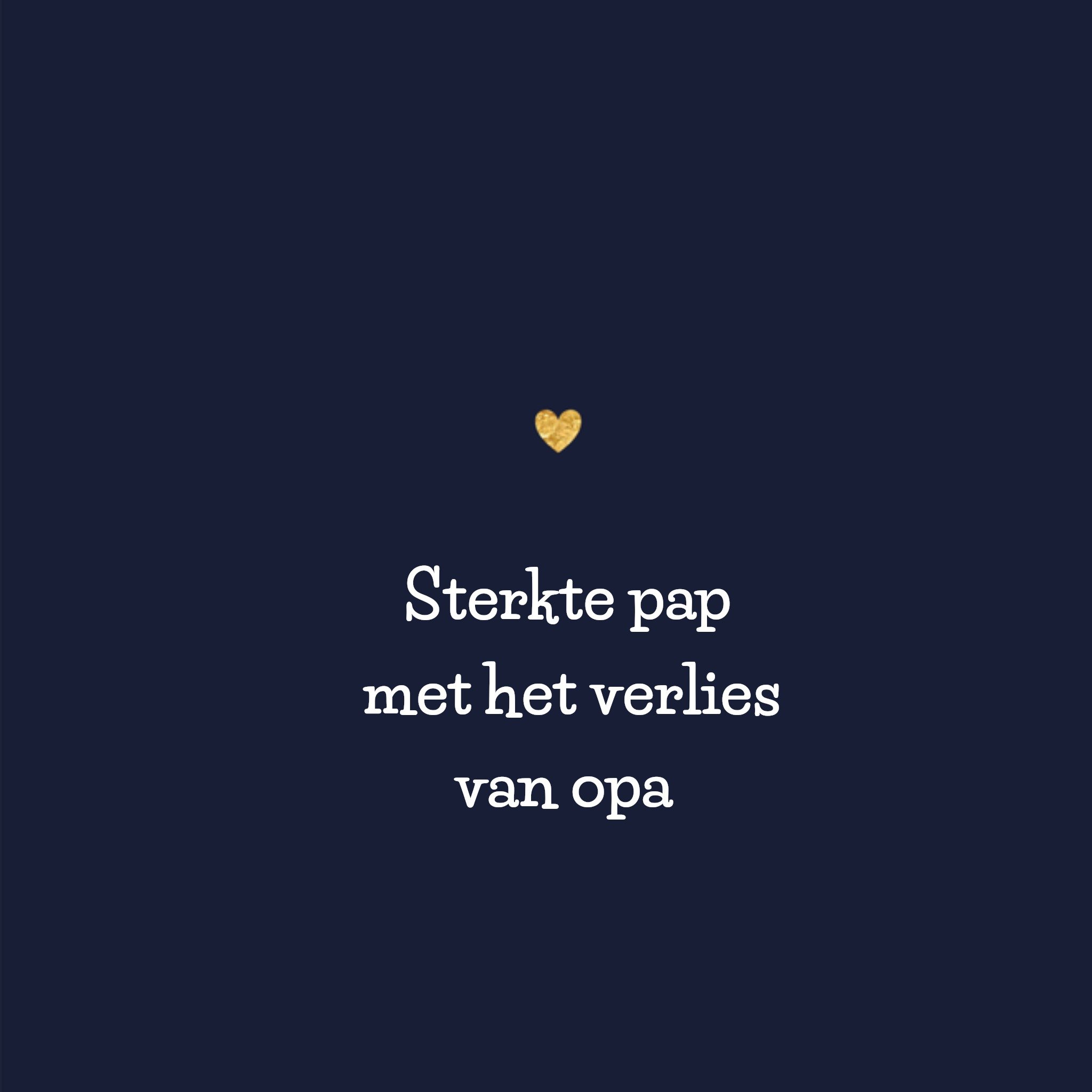 Greetz Condoleancekaart Sterkte papa Vierkant