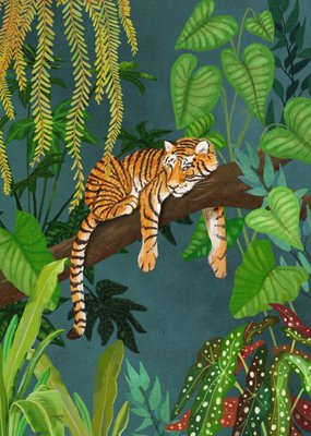 Petit Konijn | Zomaarkaart | jungle | tijger