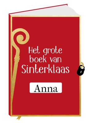 Greetz | Sinterklaaskaart | met naam | boek