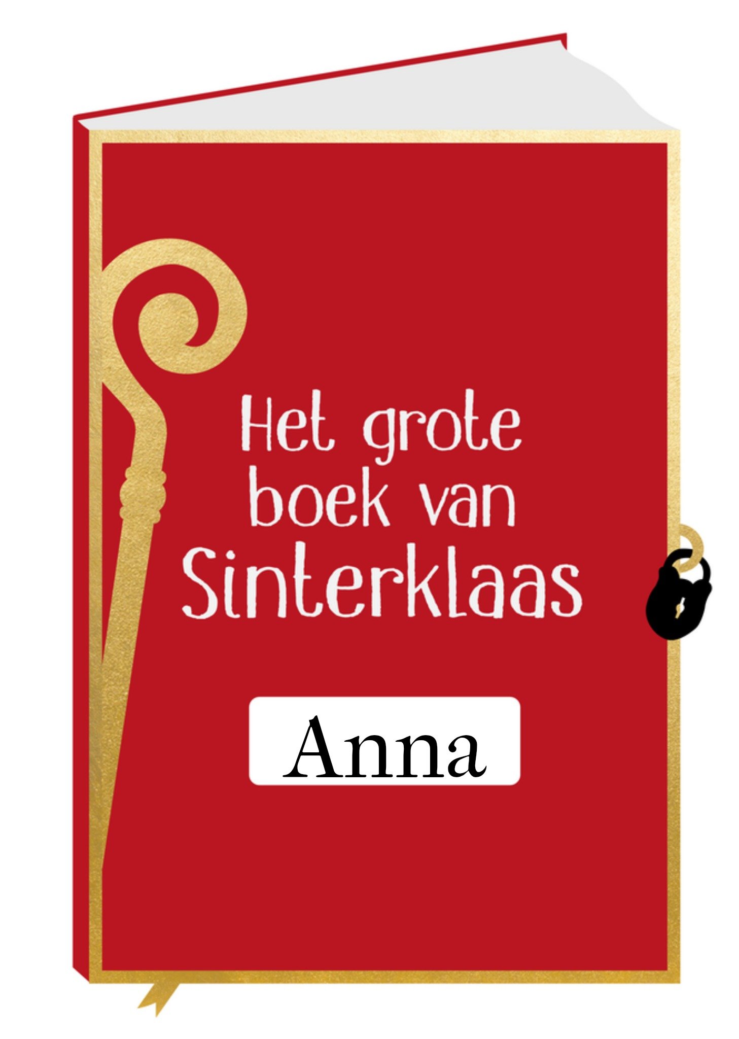 Greetz Sinterklaaskaart met naam boek Standard Card