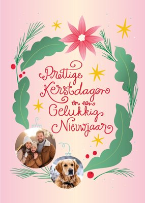 Funny Side Up | Kerstkaart | Prettige Kerstdagen En Een Gelukkig Nieuwjaar | Aanpasbare foto