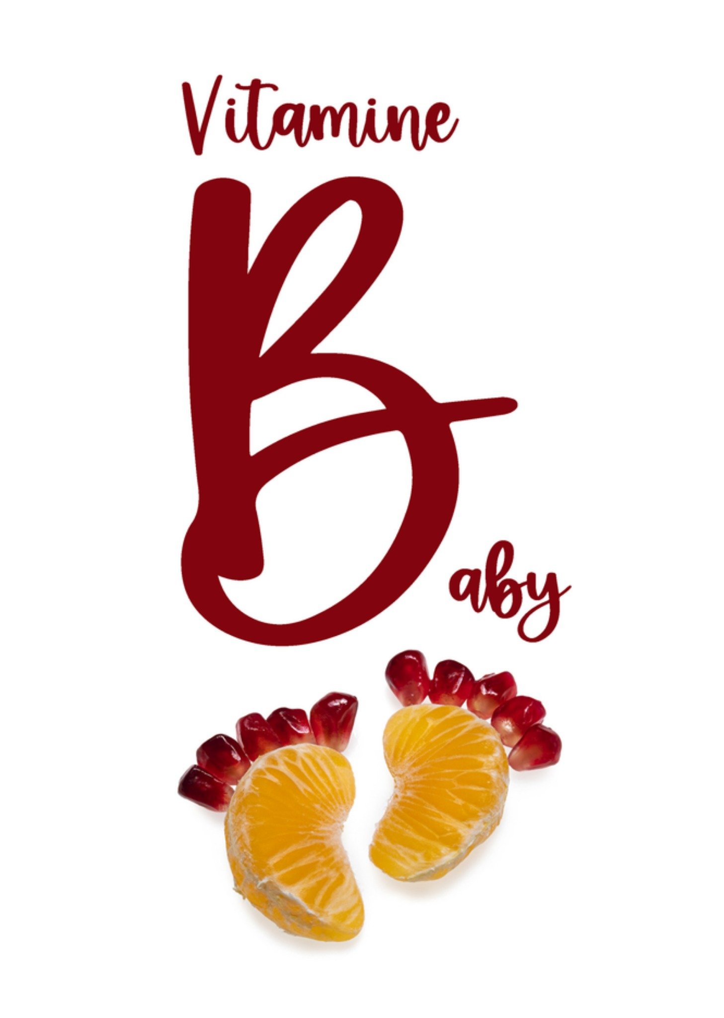 Geboortekaart vitamine Kaart Catchy Images