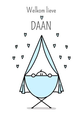 YH Tekent | Geboortekaart | met naam