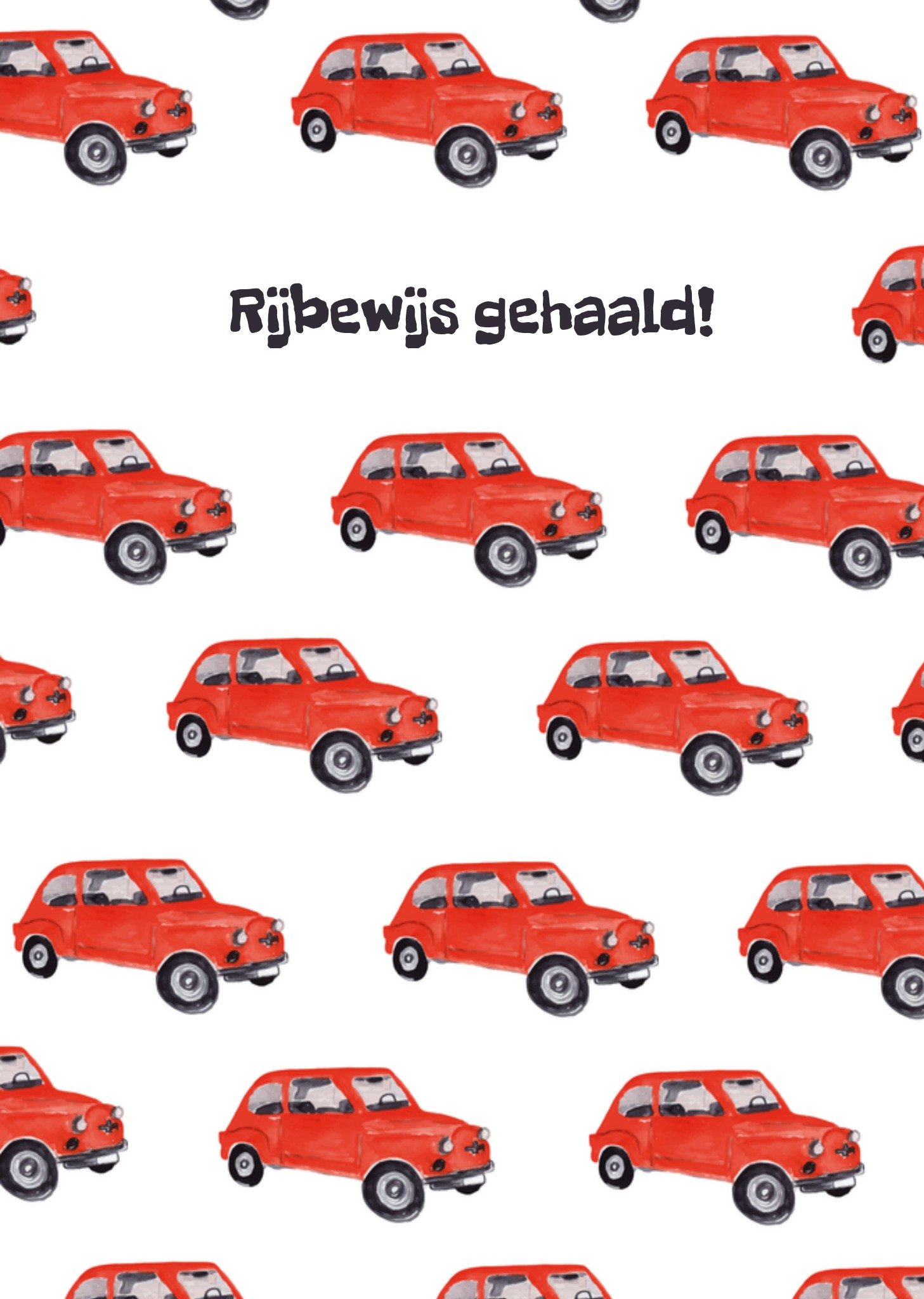 Greetz Geslaagd kaart Rijbewijs Auto Standard Card