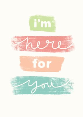 Greetz | Denken aan kaart | I'm here for you