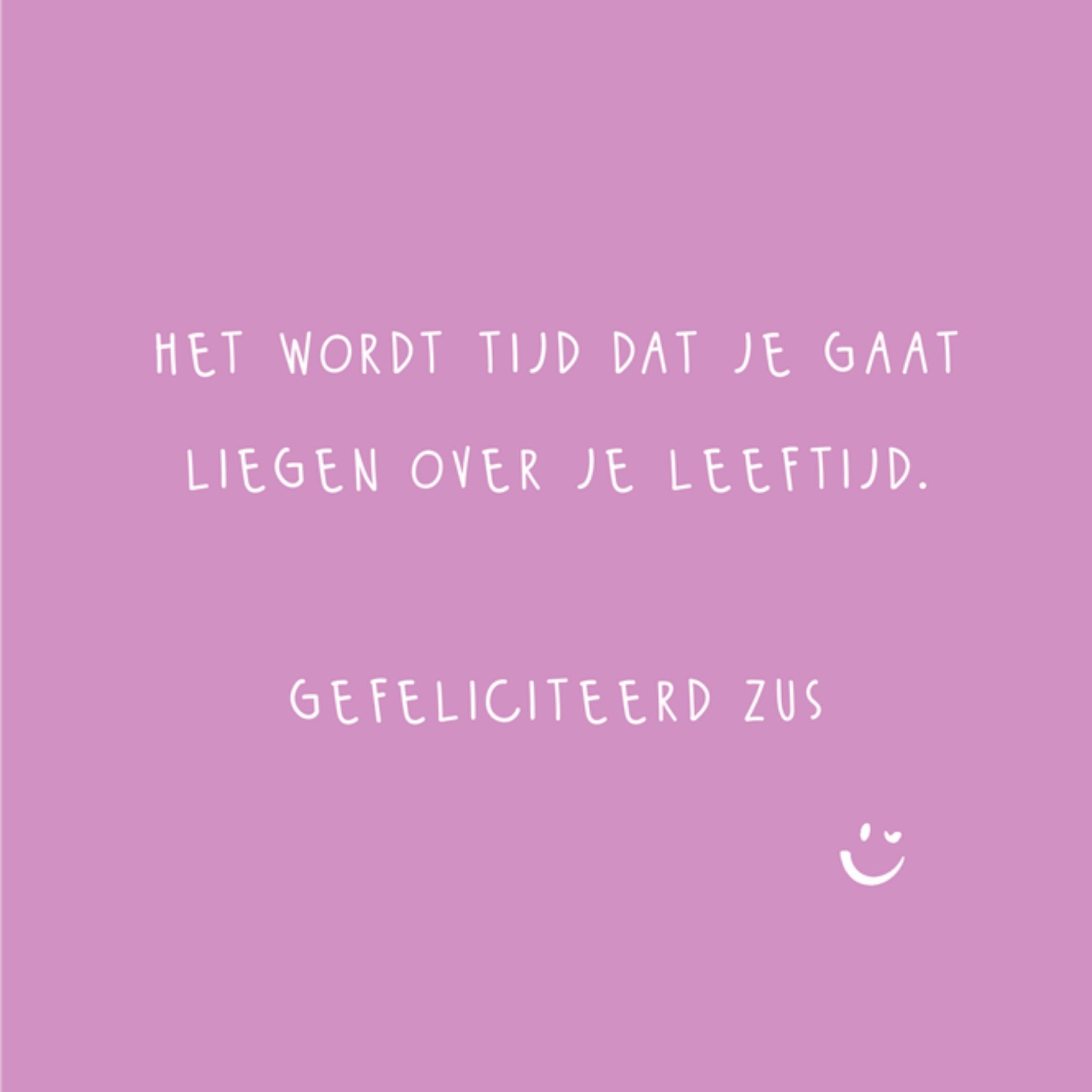 Greetz Verjaardagskaart Funky Vibes Gefeliciteerd Zus Vierkant