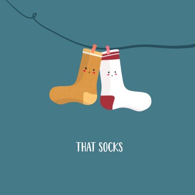 That Socks Geïllustreerde Sokken Sterkte Kaart