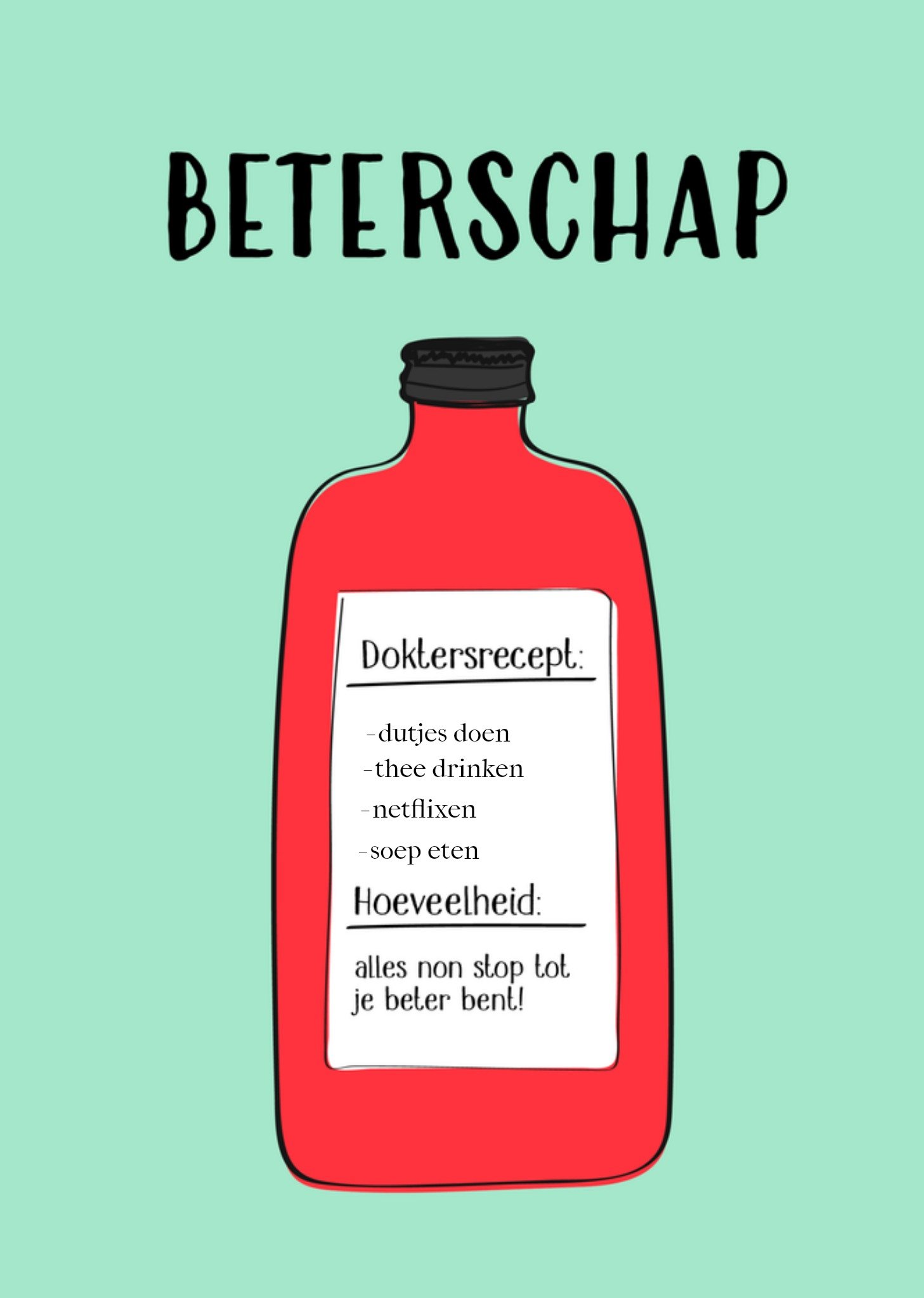 Beterschapskaart Doktersrecept Greetz