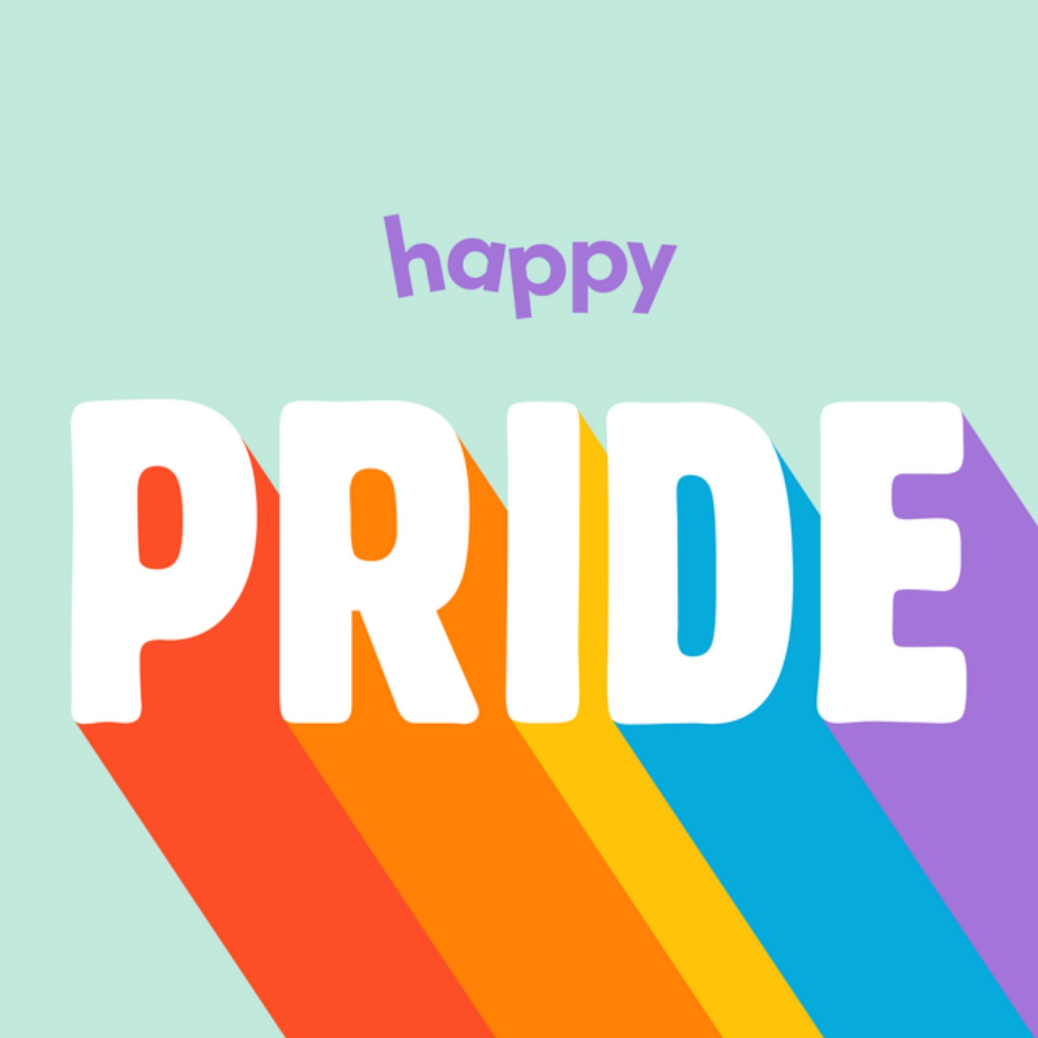 Greetz Pride kaart Happy Pride! Vierkant