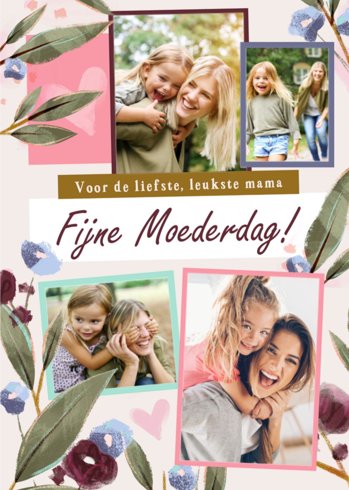 Moederdagkaart Liefste, leukste Mama Kaart Greetz