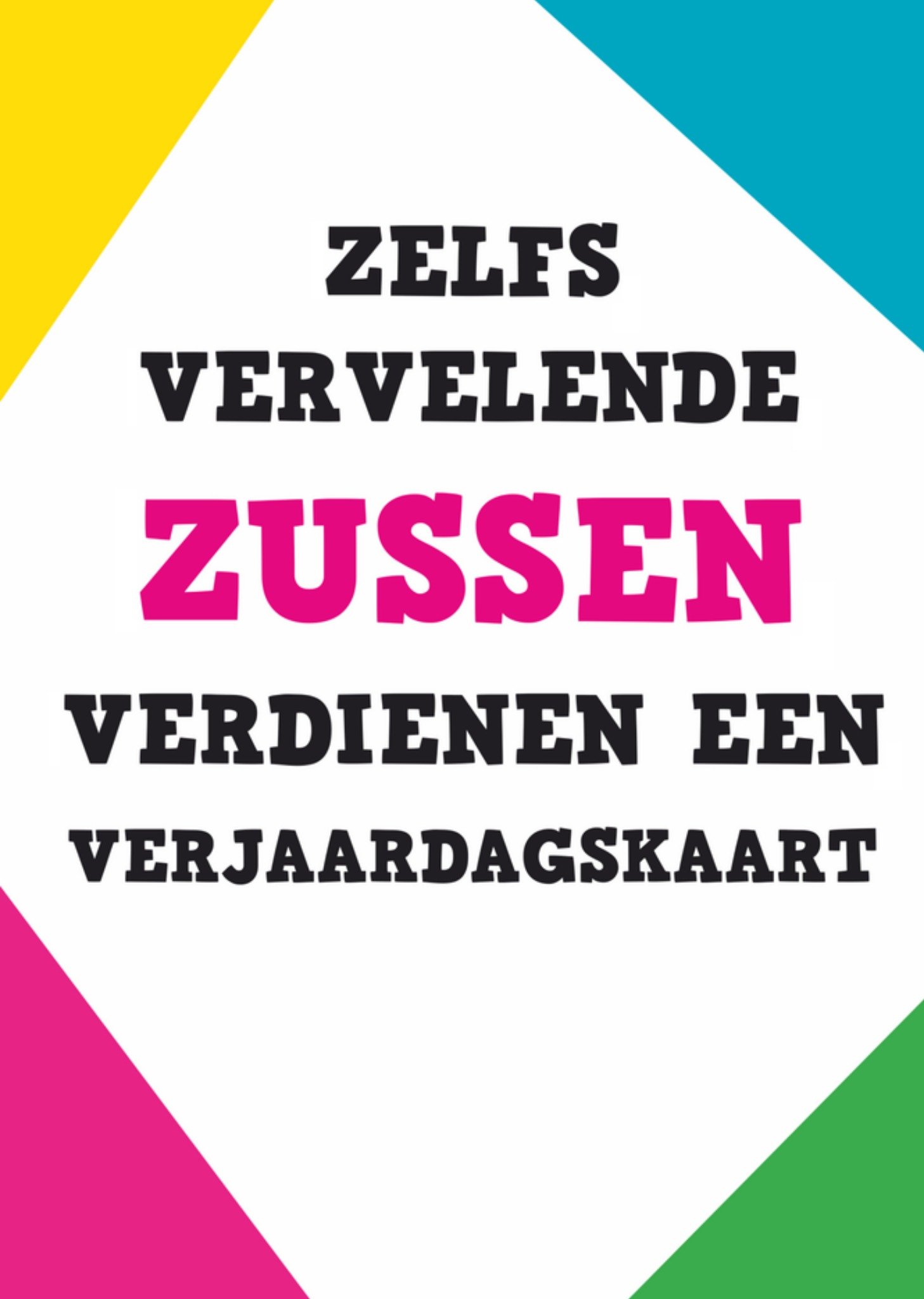 Verjaardagskaart zussen Kaart Dean Morris