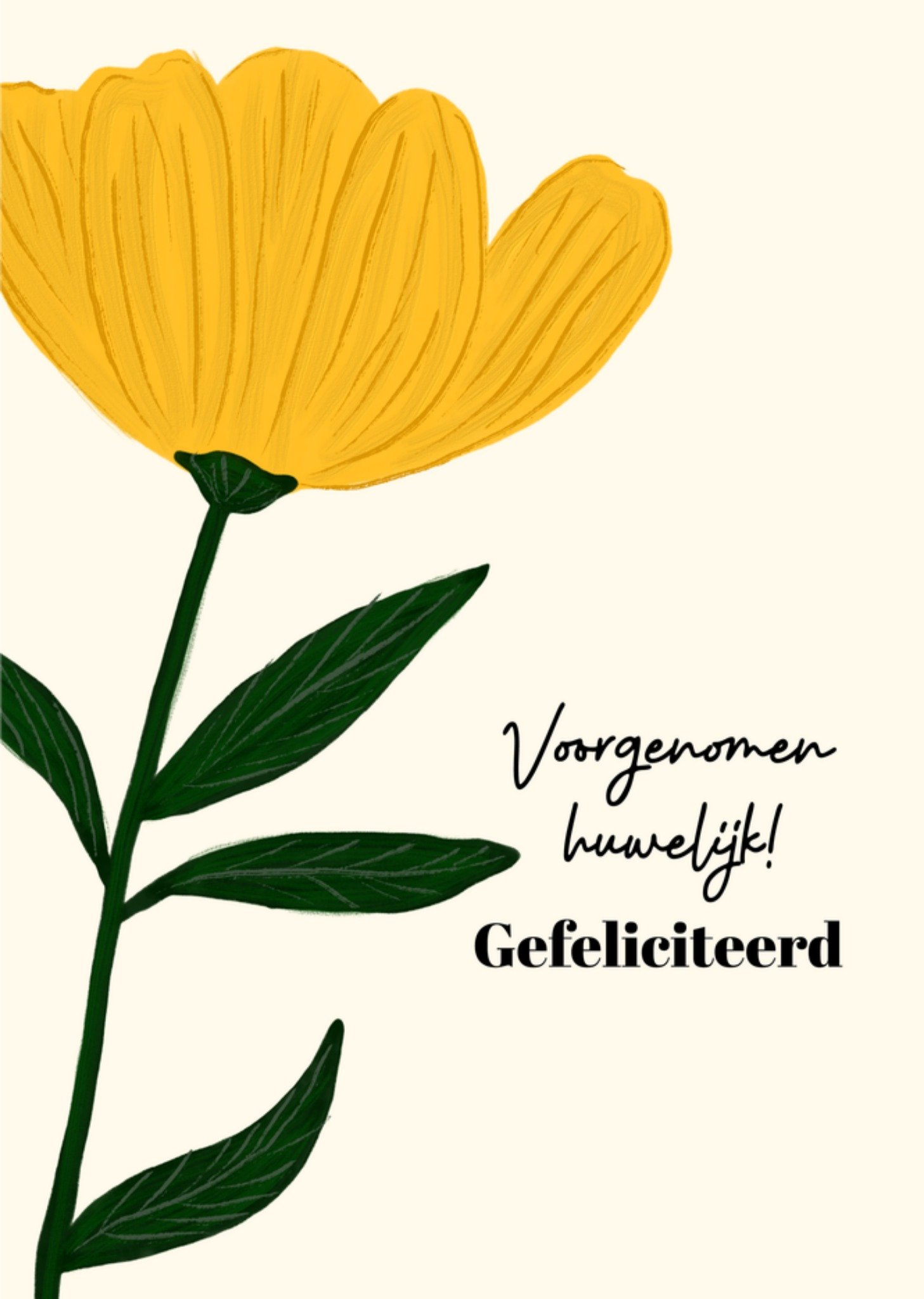 Huwelijkskaart Voorgenomen huwelijk Greetz