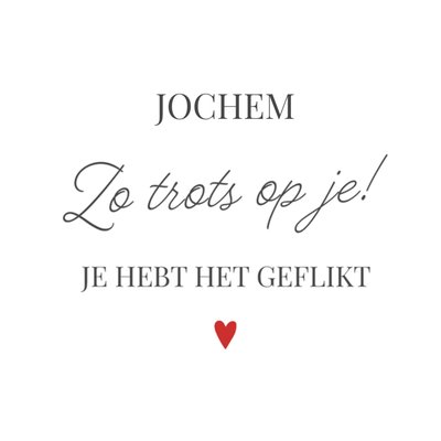 Greetz | Trots op jou kaart | Zo Trots Op Je | Aanpasbare tekst