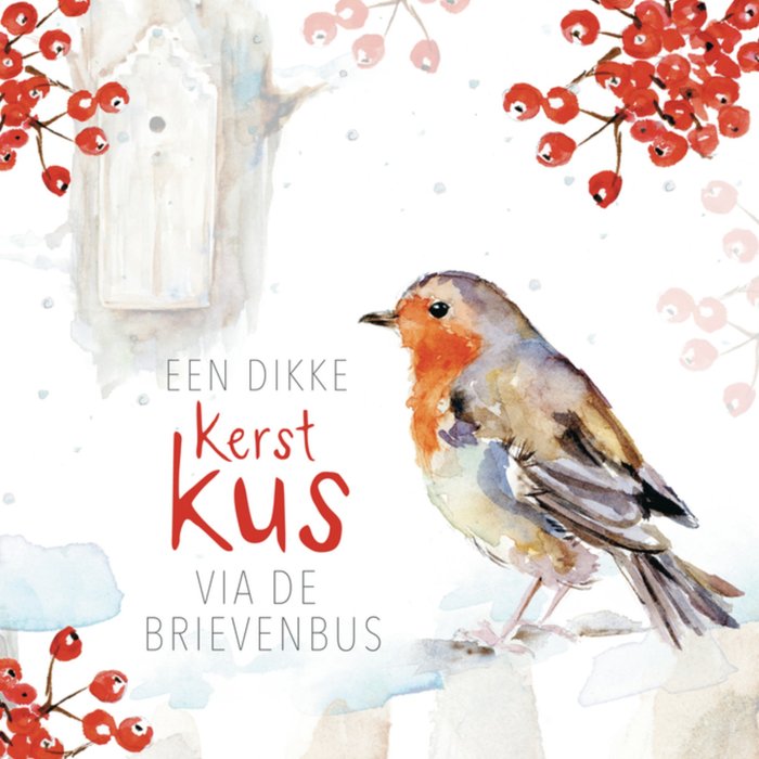 Michelle Dujardin | Kerstkaart | Vogel