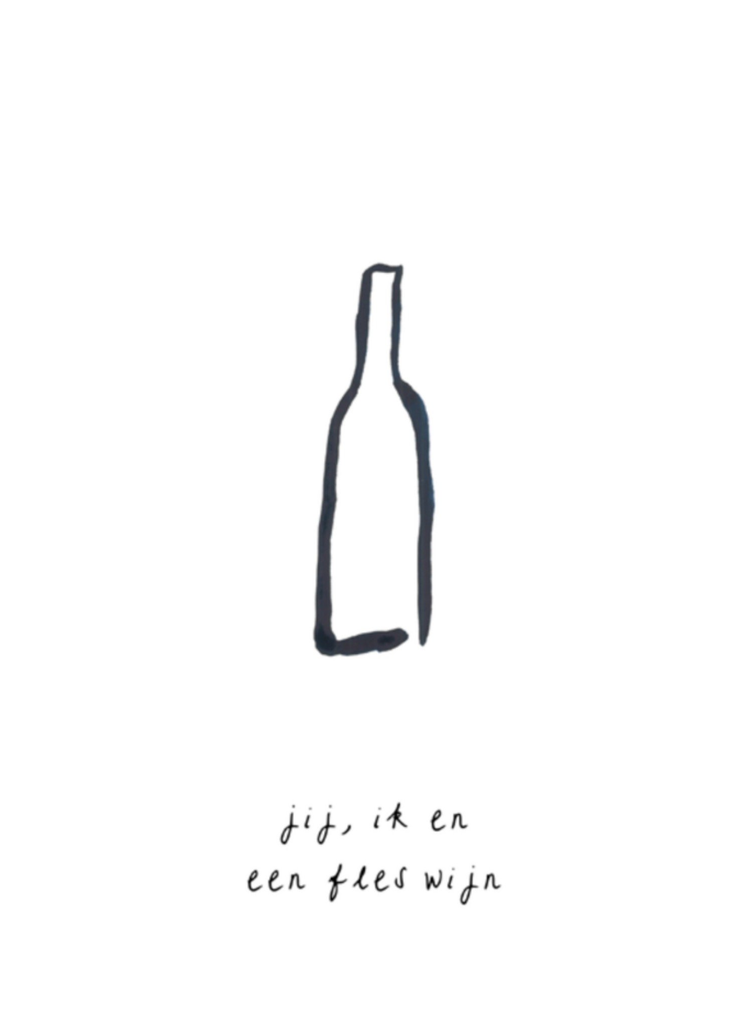 Denken aan kaart wijn vrienden Kaart MILA