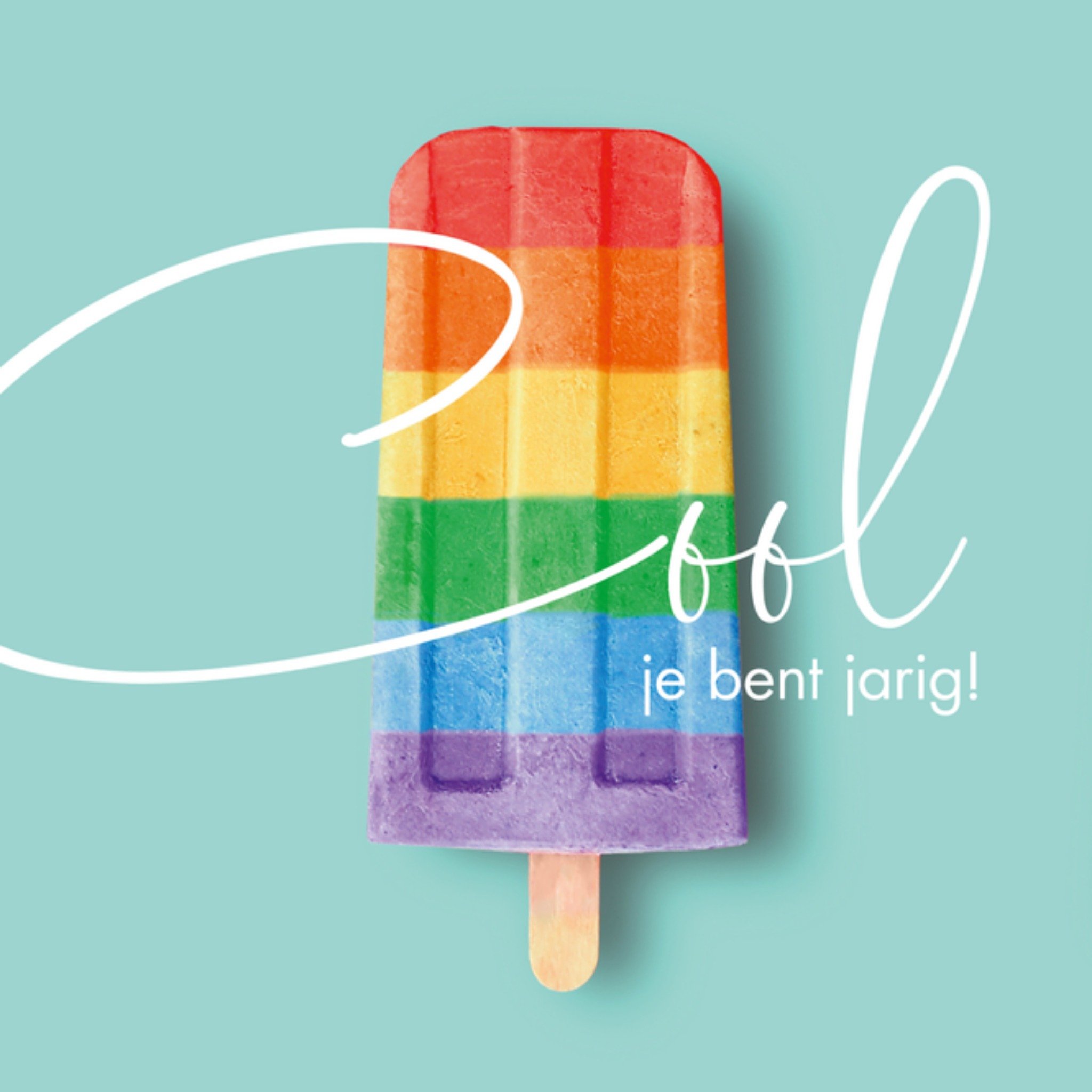 Verjaardag Cool Vierkante Kaart Paperclip