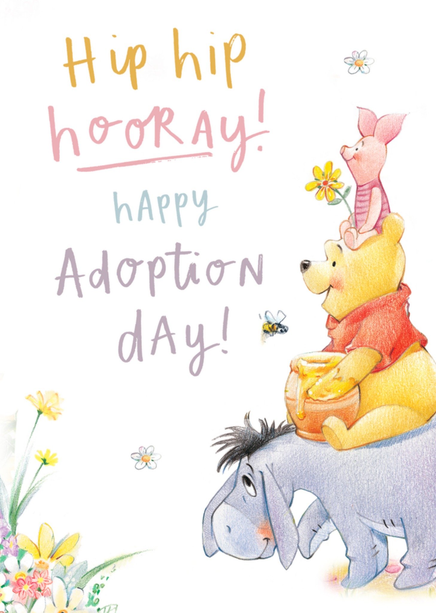 Disney Geboortekaart Winnie the Pooh Adoption day Kaart Winnie de Poeh