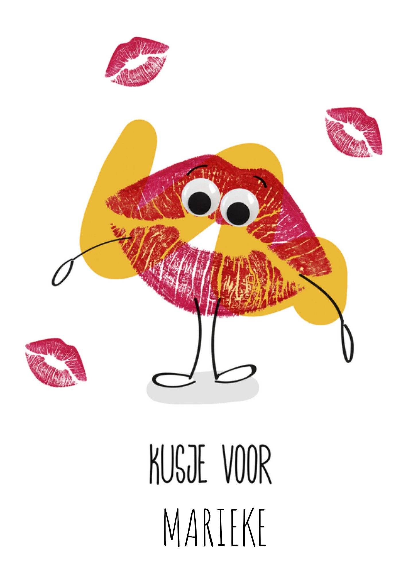 Dikke kus Kaart Paperclip