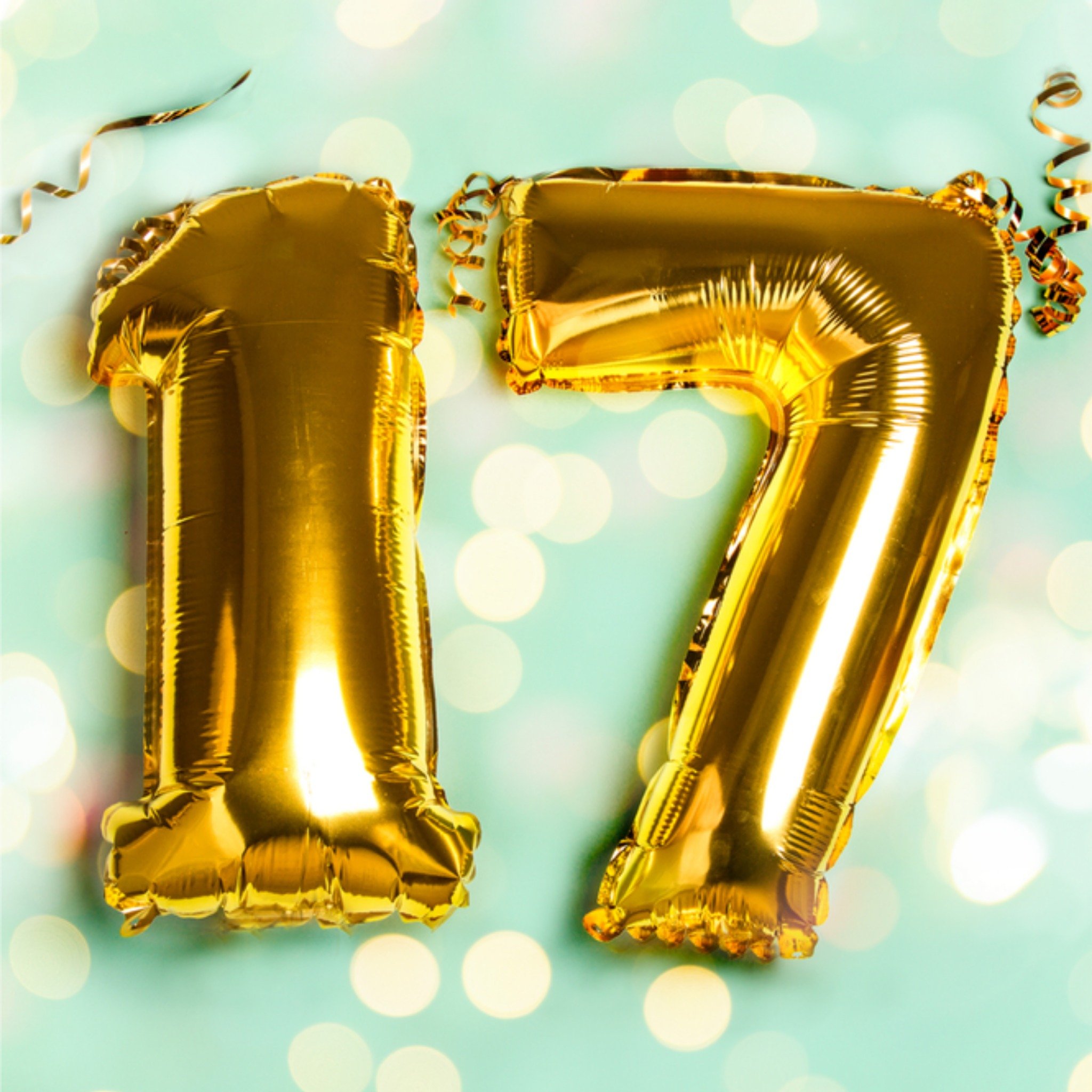 Greetz Verjaardagskaart 17 jaar Vierkant