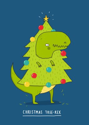 Charly Clements | Kerstkaart | dino | boom