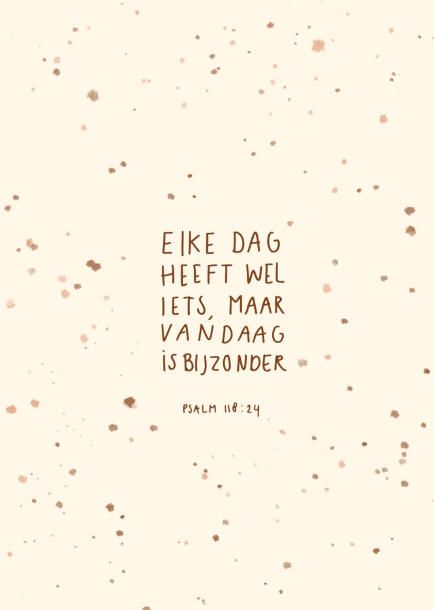 Doop kaart Vandaag is bijzonder Kaart Dagelijksebroodkruimels