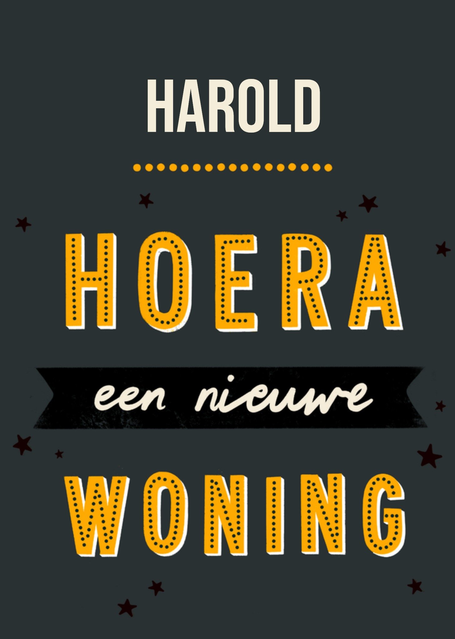 Nieuwe woning kaart Vrolijk Greetz