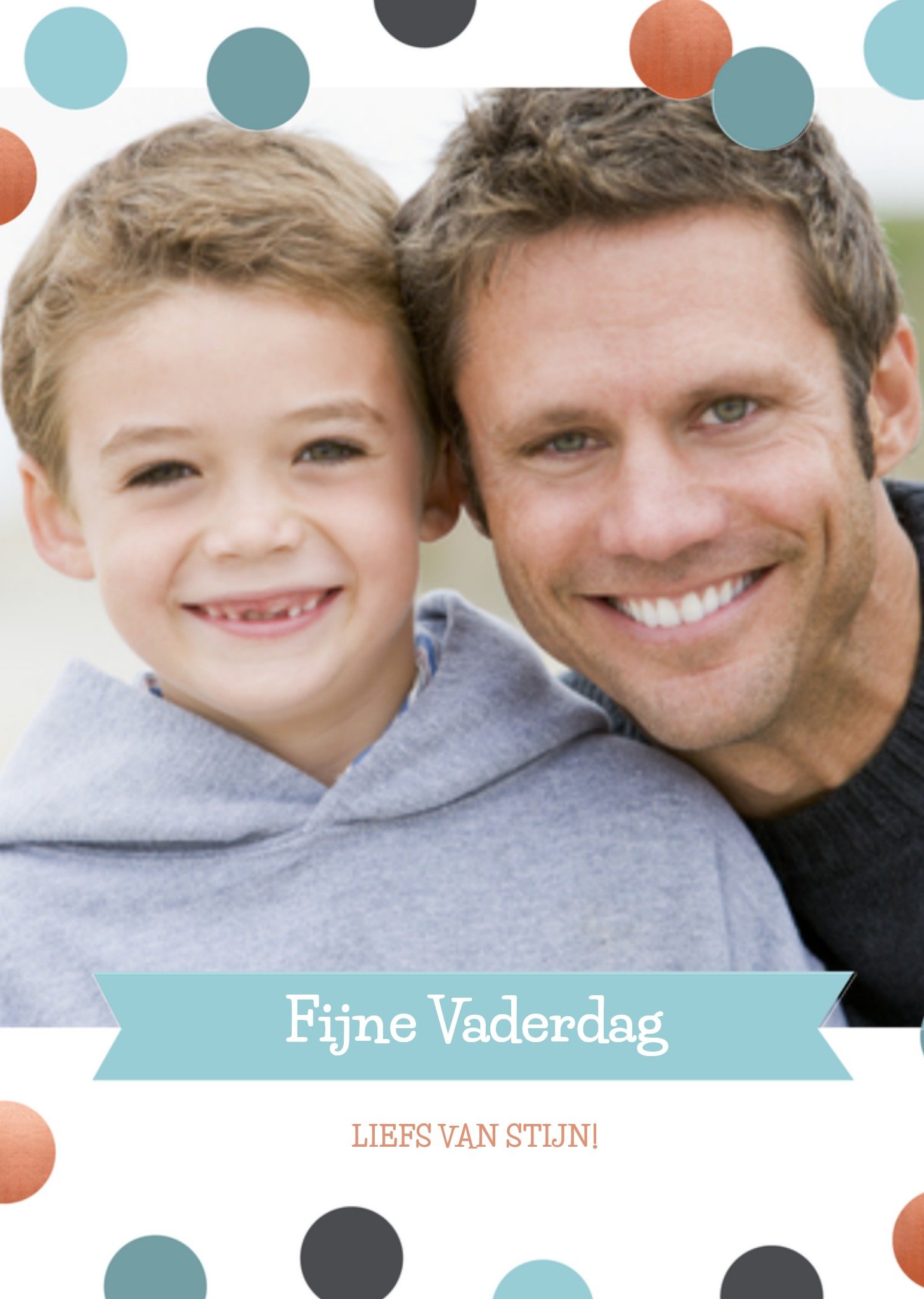 Greetz Vaderdagkaart fotokaart met naam Standard Card